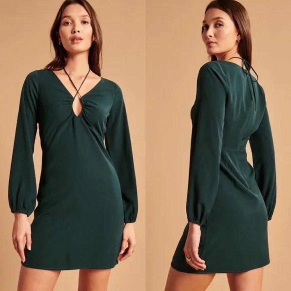 Green Keyhole Dress